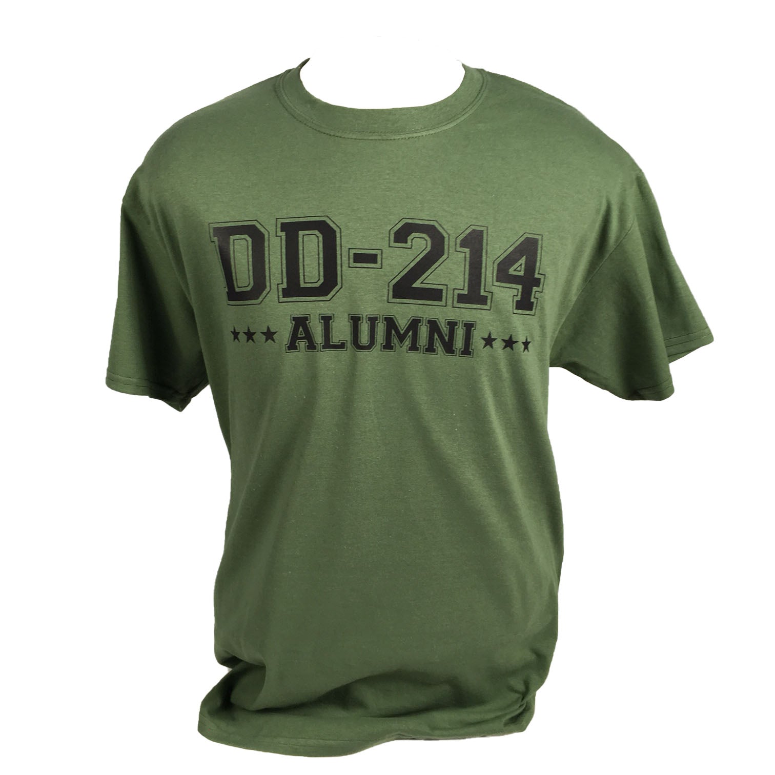 DD-214 Alumni US Armed Forces Military Green T-Shirt