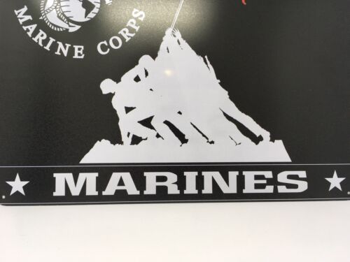 US Marines Iwo Jima 15"x12" Tin Sign