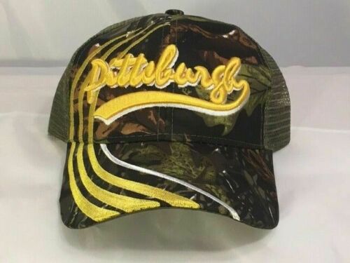 Pittsburgh Camo Hat - Steelers Pirates Penguins