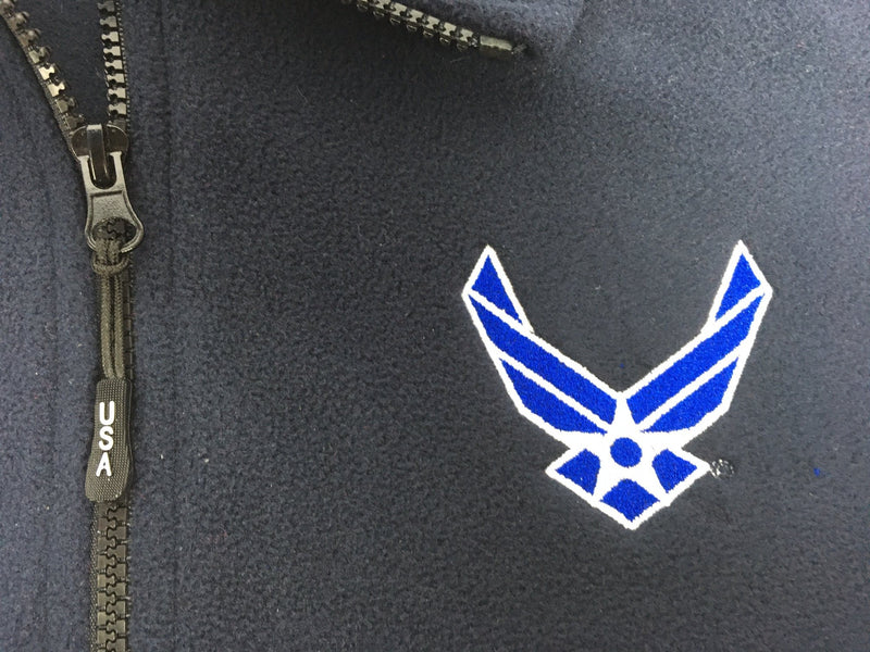 Men's Dark Blue US Air Force Fleece Vest