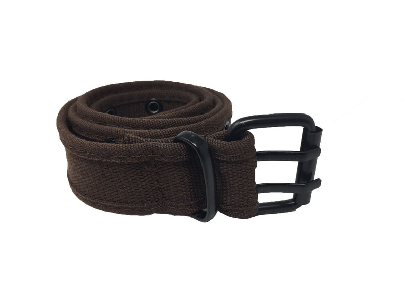 1.5" Wide Coffee Brown Canvas Web Military Tactical Belts