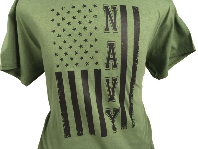 OD Green US Navy Flag T-Shirt