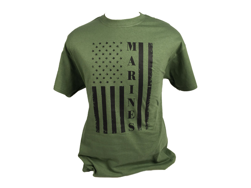 US Marines Military Green Flag T-Shirt