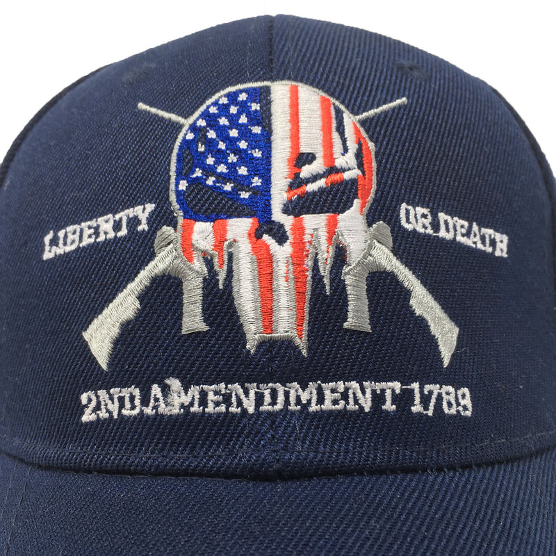 Blue Punisher Liberty Or Death 2nd Amendment 1789 Hat